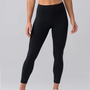 Lululemon Pushing Limits 7/8 Tight (Nulu 25") Black 8